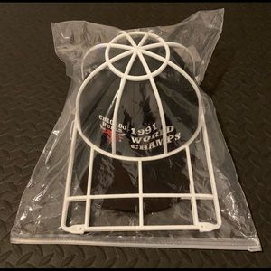 SUPER RARE 1991 Chicago Bulls over Lakers Champ Hat. Final game arena give away.